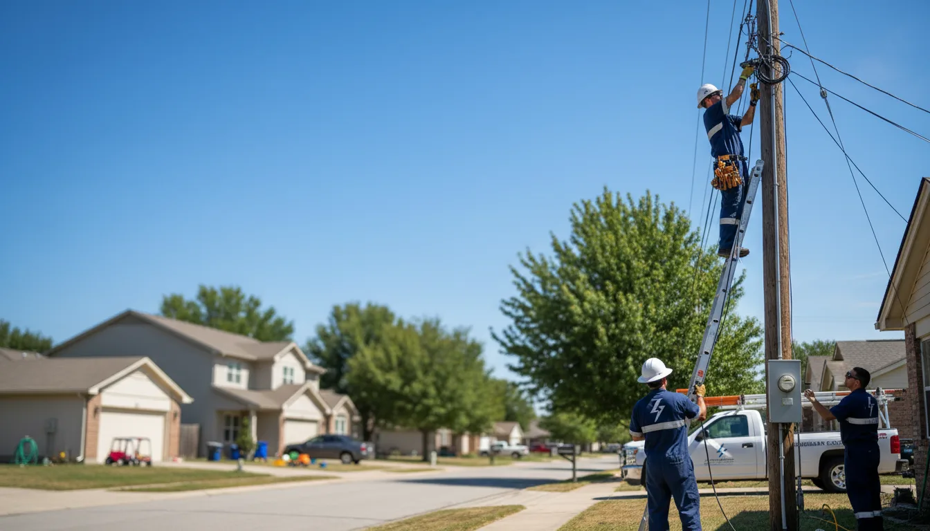 Residential electrician providing installation services in Rose Bud, AR